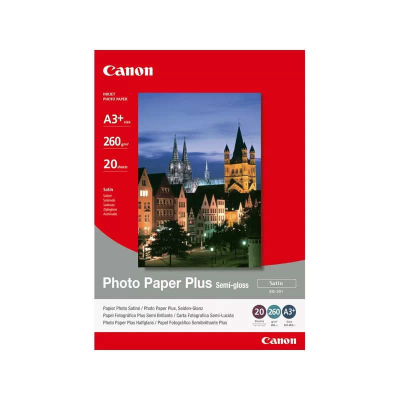 CANON CARTA FOTOGRAFICA PLUS SEMI GLOSS SG-201 A3+ 20FOGLI 260g/m2 (Conf.2)