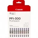 Canon Cartuccia PFI-300 Multipack MBK/PBK/C/M/Y/PC/PM/R/GY/CO