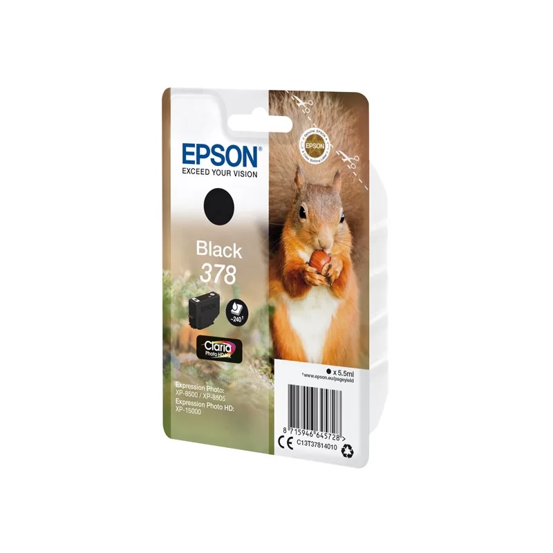 Cartucce di inchiostro NERO Inchiostri Claria™ Photo HD, 378