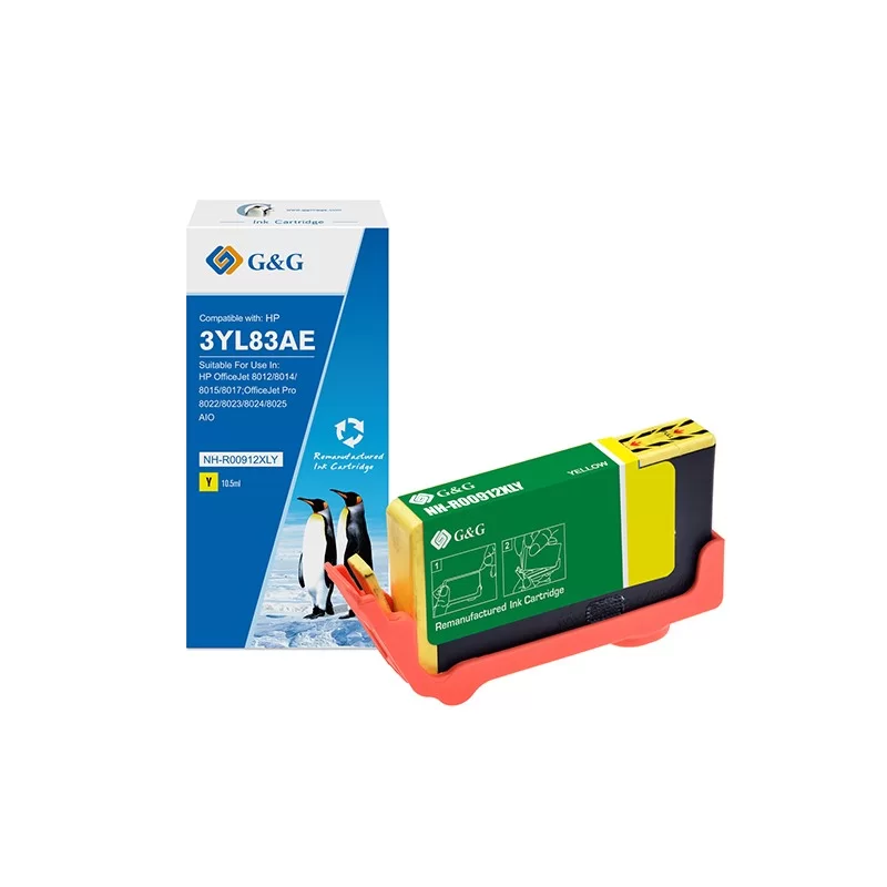 Cartuccia ink compatibile GG Giallo per HP OfficeJet 8012/8014/8015/8017