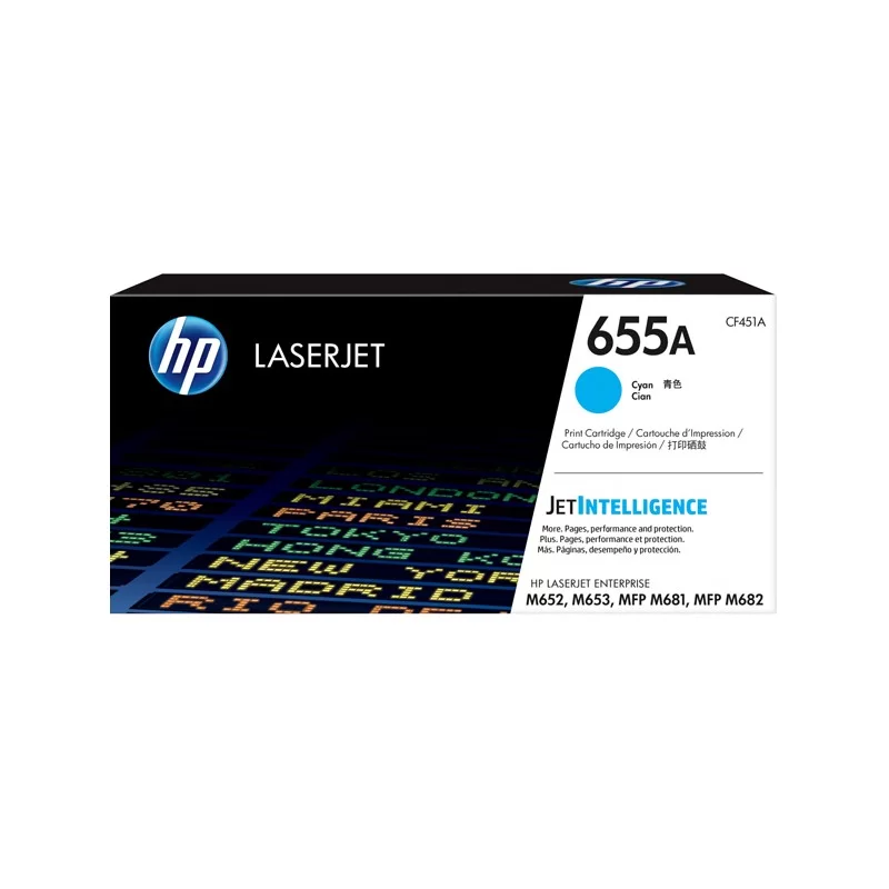TONER CIANO HP 655A COLOR LASERJET ENTERPRISE SERIE M652-M653-M681-M683