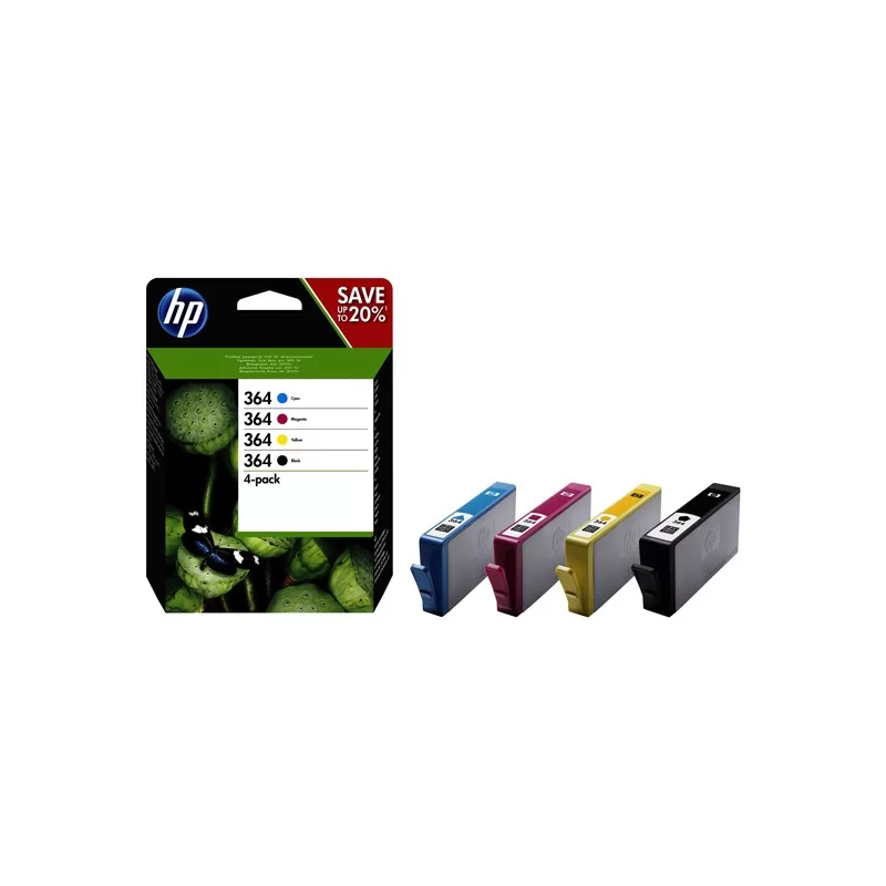 HP 364 CMYK INK CARTRIDGE COMBO 4-Pack