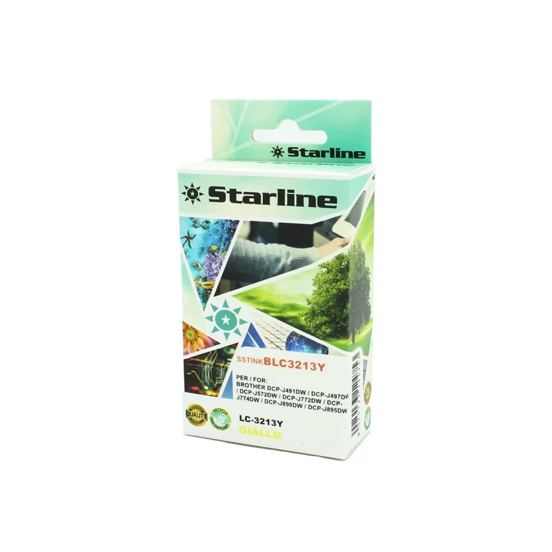 CARTUCCIA INK GIALLO PER PRINT C/BROTHER LC-3213Y