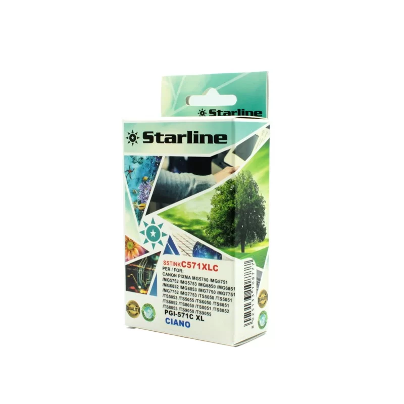 CARTUCCIA INK CIANO PER PRINT C/CANON CLI 571C