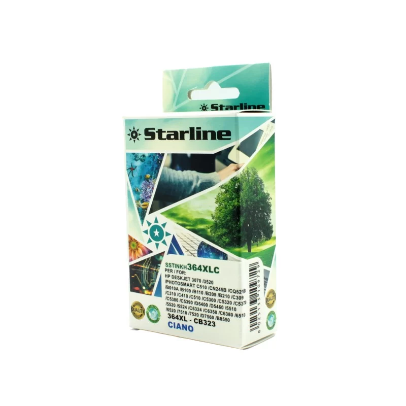 CARTUCCIA INK CIANO RIGENERATA PER HP N. 364 E 364XL