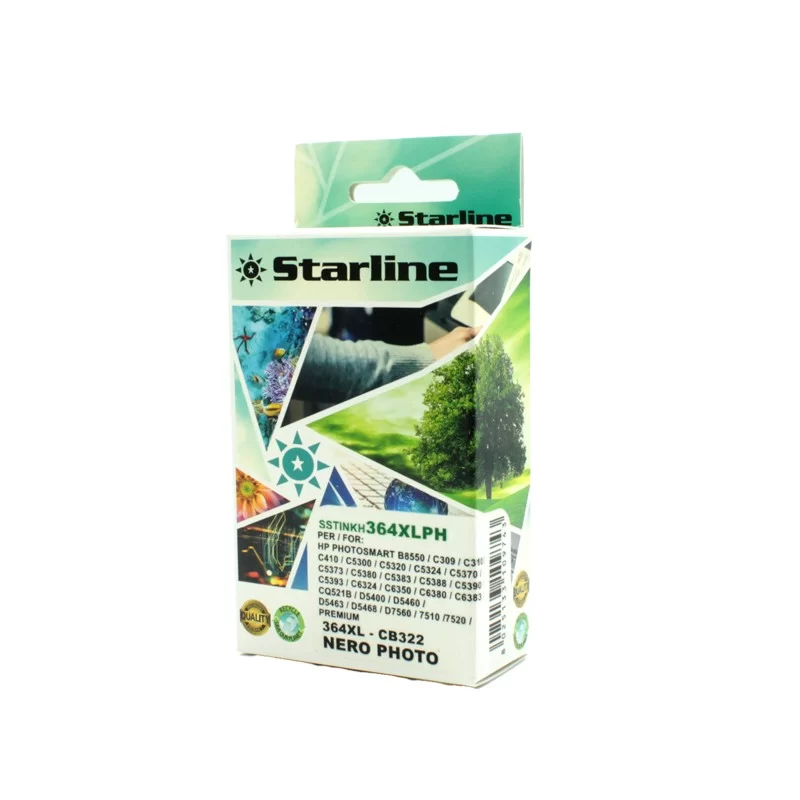 CARTUCCIA INK NERO PHOTO RIGENERATA PER HP N. 364 E 364XL