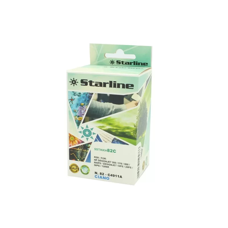 Starline Cartuccia ink per Hp N.82 Ciano 69ML