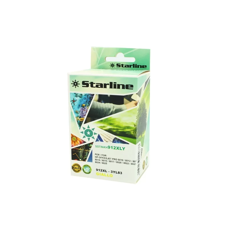 Cartuccia Ink Starline Giallo HP 912 XL