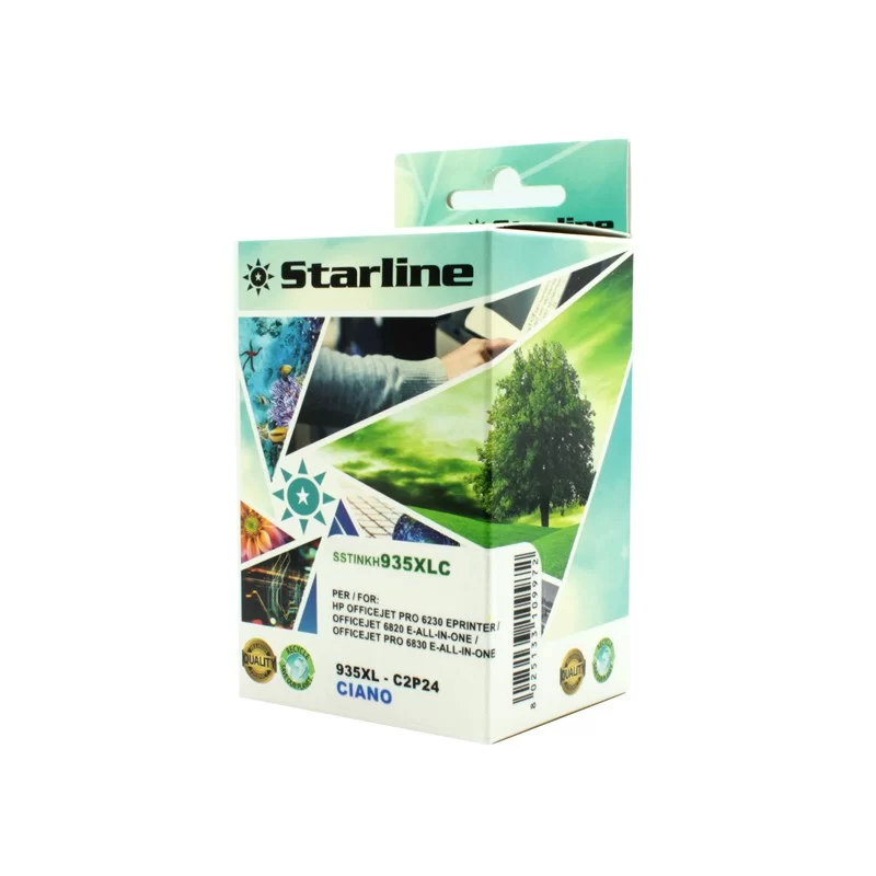 CARTUCCIA INK CIANO PER PRINT C/HP 935 XLC CON CHIP