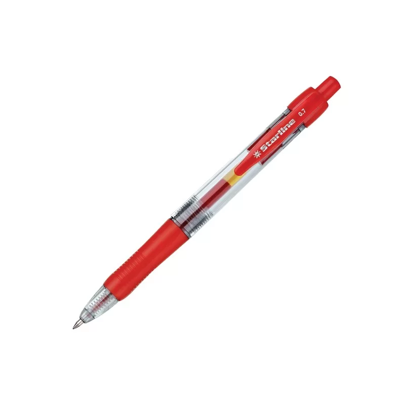 PENNA SFERA SCATTO INK GEL ROSSO 0.7MM Fine STARLINE (Conf.12)