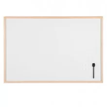 Lavagna bianca magnetica 60x90cm cornice legno Starline