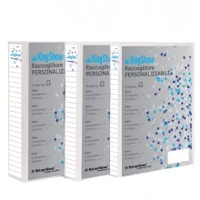 Raccoglitore KingShow 25 A4 4D bianco 22X30cm personalizzabile STARLINE