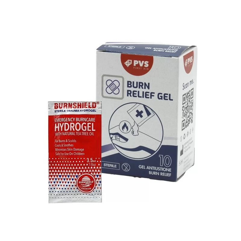 Astuccio 10 bustine gel sterile per ustioni BURNSHIELD 3,5 gr