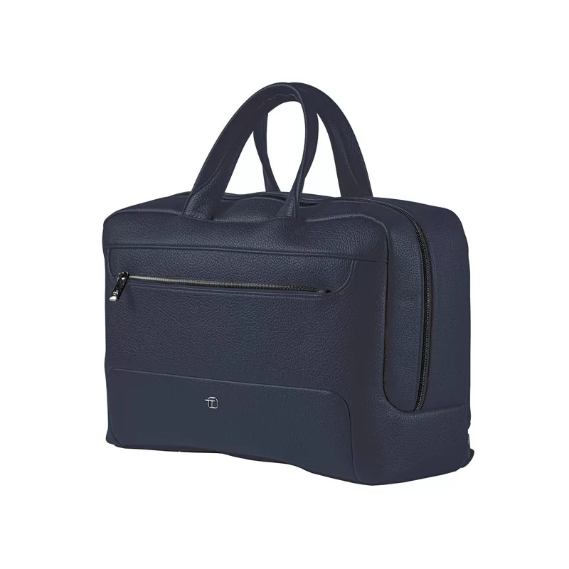 Bi-Bag Gate Trended ecopelle dim. 42x28x14cm blu InTempo