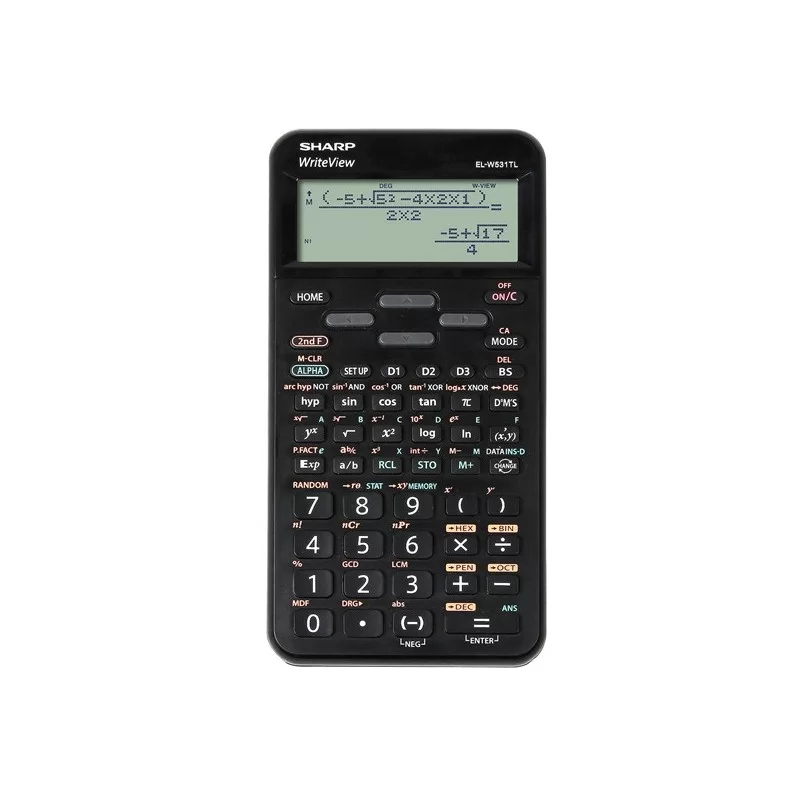 Sharp Calcolatrice Scientifica EL-W531TL-Nero