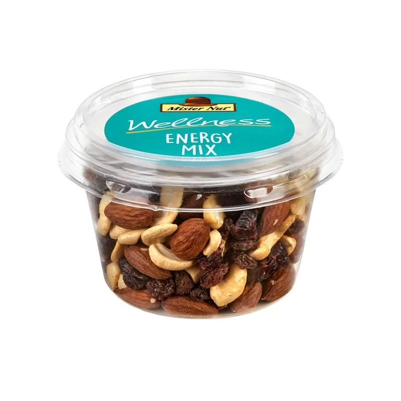Mix frutta secca e disidratata Energy mix bicchiere 125g Mister Nut