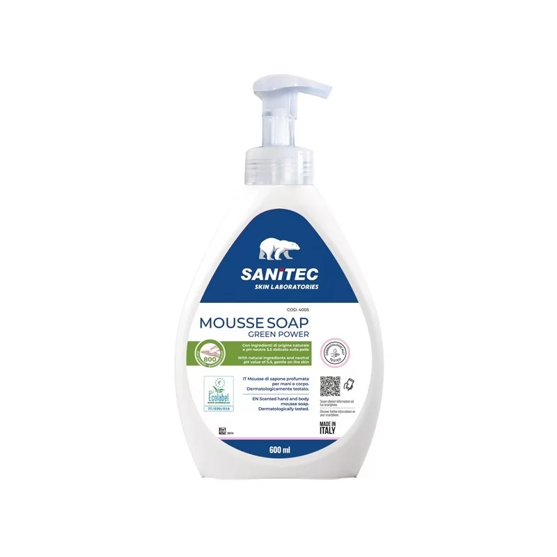 Sapone in mousse 600ml Green Power Sanitec