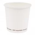 50 Bicchieri in carta FSC 200ml bianco Signor Bio