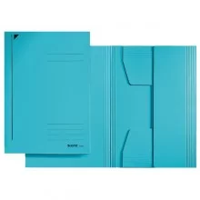 Cartellina 3 lembi azzurro 24,3X34cm Leitz (Conf.25)
