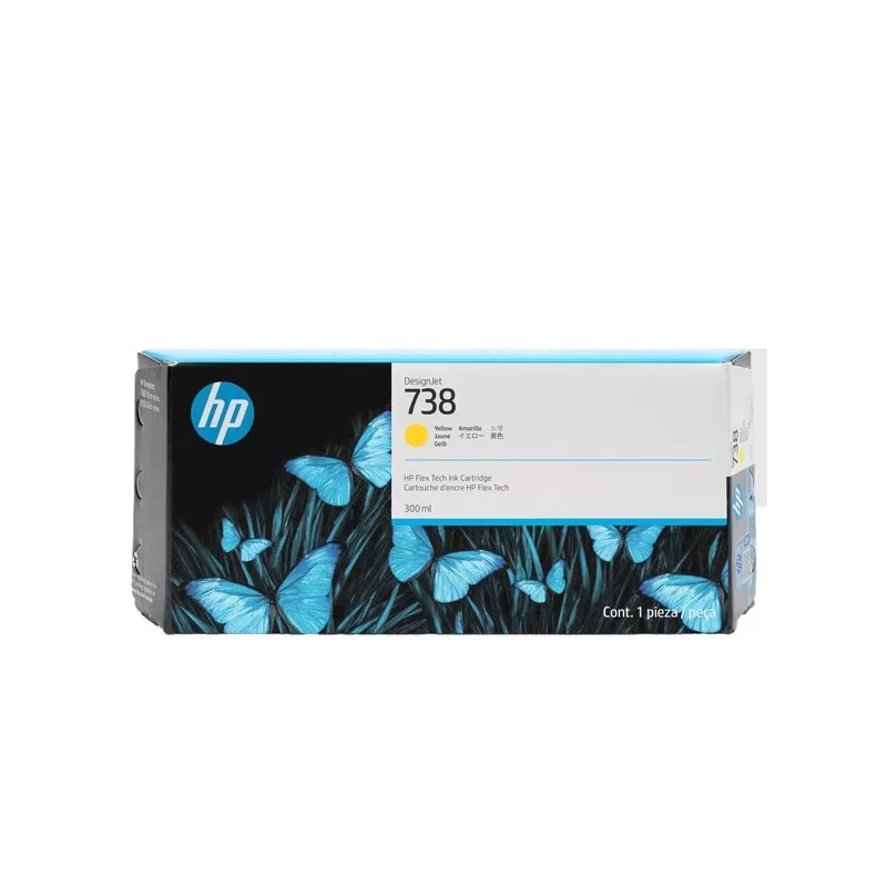 Hp Cartuccia DesignJet Ink 738 Magenta -300 ml