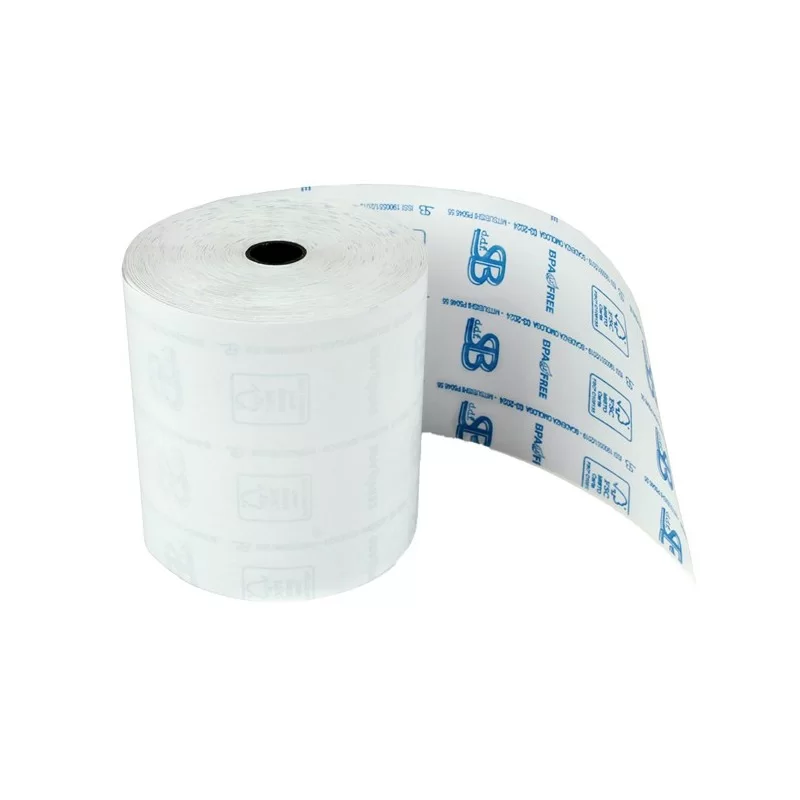 Blister 10 rotoli RC carta termica BPA free FSC 55gr 80mm x 40mt Ø55mm