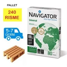 Bancale Carta per fotocopie A4 Navigator Universal 80 gr Risma da 500 fogli (Pallet 240 risme) a 3,67€ +iva cad