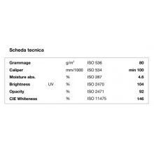 Mezzo Bancale Carta per fotocopie A4 Yellow Label Print Canon 80 gr bianco risma da 500 fogli (Pallet 120 risme)