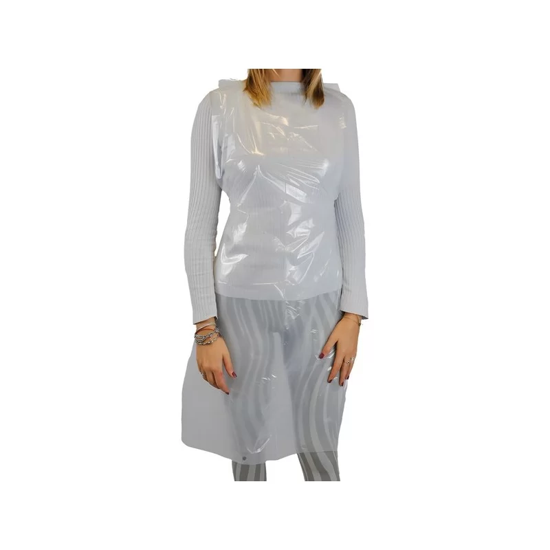 Conf 100 grembiuli Apron 30 in LDPE taglia unica azzurro Worker