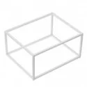 Stand buffet in metallo GN 1/2 32,5x26,5x16cm bianco Leone