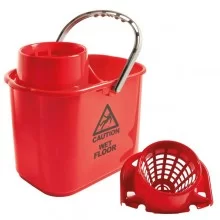 Secchio con strizzatore esterno Polar 15L rosso PerfettoFactory