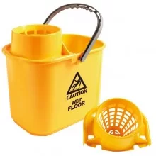 Secchio con strizzatore esterno Polar 15L giallo PerfettoFactory