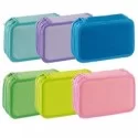 Astuccio 3 Zip Neon  Pastel 13x20x7,5cm colori assortiti Favorit (Conf.12)