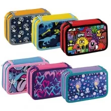 Astuccio 3 Zip Fantasy 13x20x7,5cm colori assortiti Favorit (Conf.12) FUORI CATALOGO