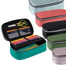 Portapenne ovale XL 13x22x7cm colori assortiti Favorit (Conf.12)