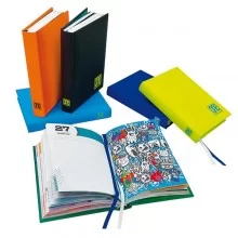 Diario maschile 12 mesi copertina soft touch in colori assortiti Blasetti (Conf.6)