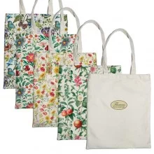 Shopper Nature Flowers in eco cotone 42x38,5cm fantasie assortite Pigna (Conf.12)