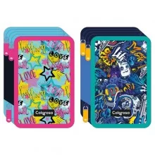 Astuccio 3 zip 13x20x7.5cm fantasie assortite Colorosa (Conf.6)