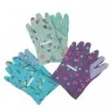 Guanti da giardino bambino c/palmo puntinato in pvc taglia S fantasie assortite