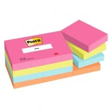 Cf. 12pz blocco 100fg. Post-it® Notes 38x51mm 653-POP Popmistic
