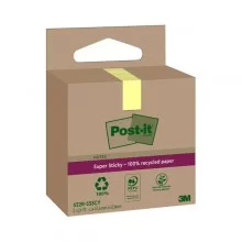 Cf. 3pz blocco 70fg Post-it®SuperSticky Green 47,6x47x6mm 622R-SS3CY giallo