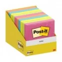 Cf.10 blocchetti c/film 100fg Post-it® Notes 6820-COL-W10 76x76mm colori ass.