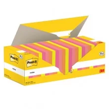 Cf. 24pz blocco 90fg. Post-it® Super Sticky 76x76mm 654-COL-VP24 colori ass.