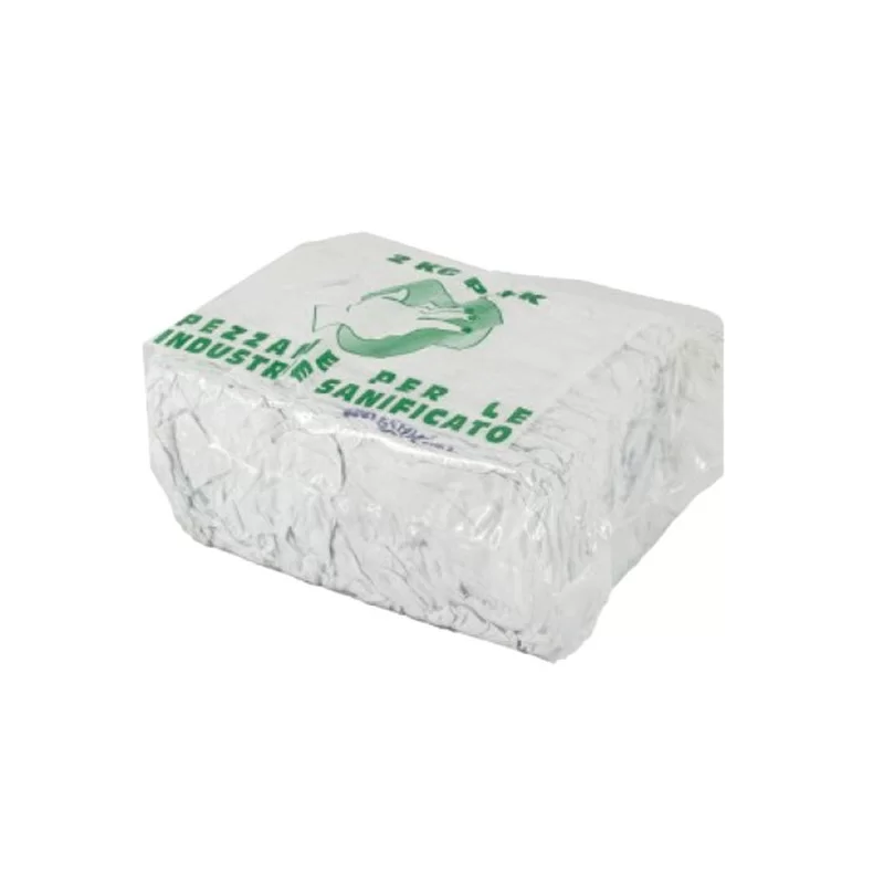 Pezzame stracci per pulizia bianchi sanificati 2kg