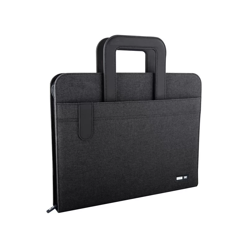 Portablocco Flap tessuto tecnico c/manici Flap f.to A4 nero City Time