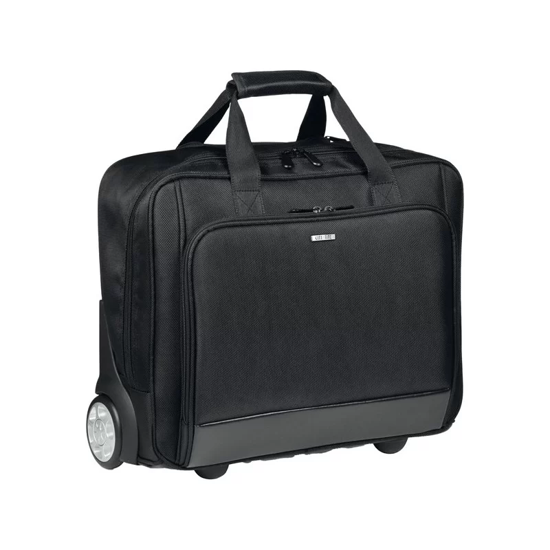 Trolley in tessuto tecnico extra strong nero linea Essential City Time
