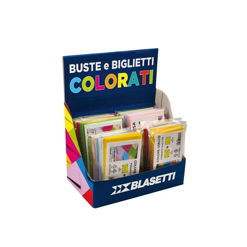 Expo 25 conf. da 10 buste e biglietti formati e colori assortiti Blasetti