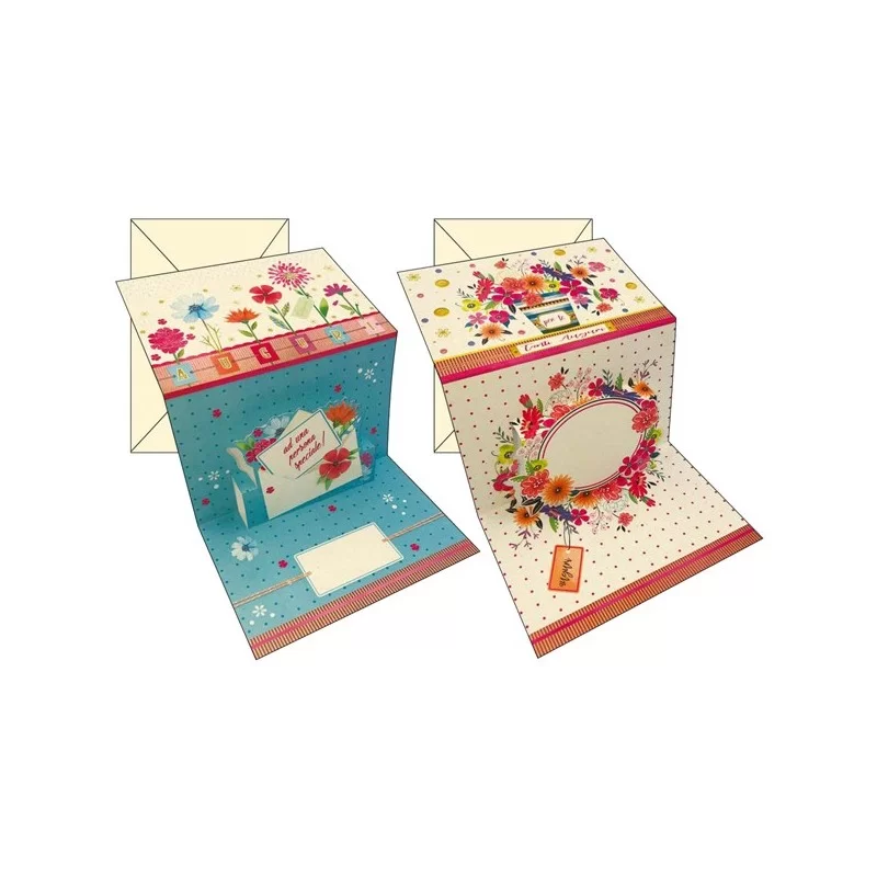 Biglietto Buon Compleanno 2 soggetti assortiti Kartos (Conf.12) FUORI CATALOGO