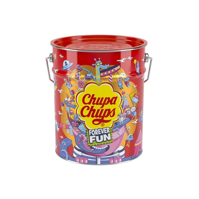 Chupa chups confanetto in latta 150pz