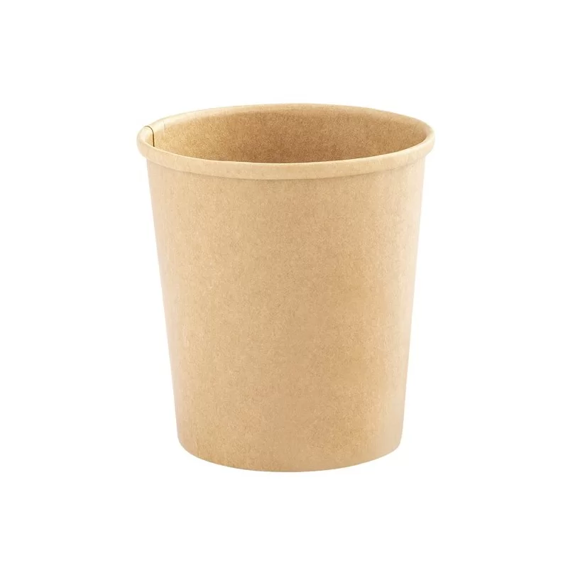 25 Bowl per zuppe monouso 780ml in cartoncino avana Signor Bio