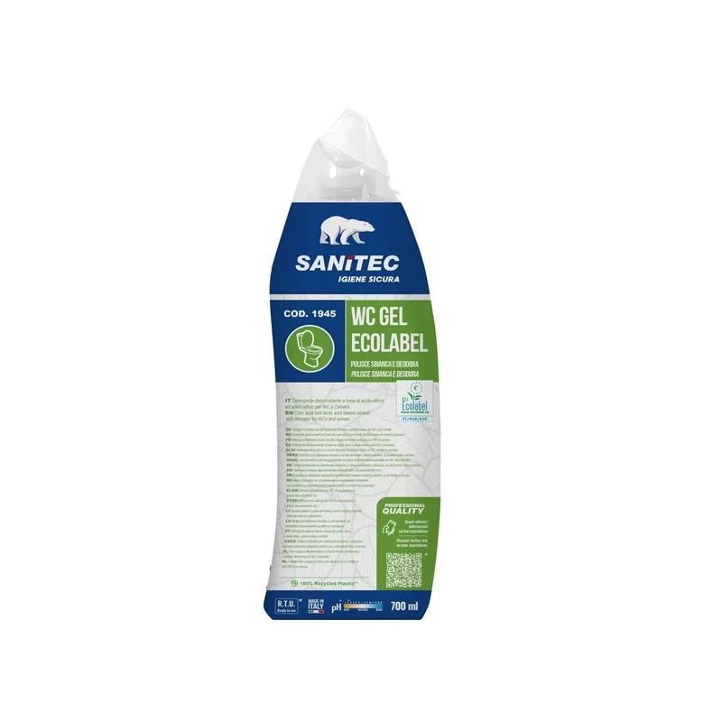 Detergente disincrostante WC Gel Greenpower 700ml Sanitec